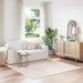 Antislip Shaggy Tapijt Crème 200 x 200 cm PP