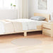 Antislip Shaggy Tapijt Crème 90 x 90 cm PP