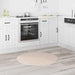 Antislip Shaggy Tapijt Crème 90 x 90 cm PP