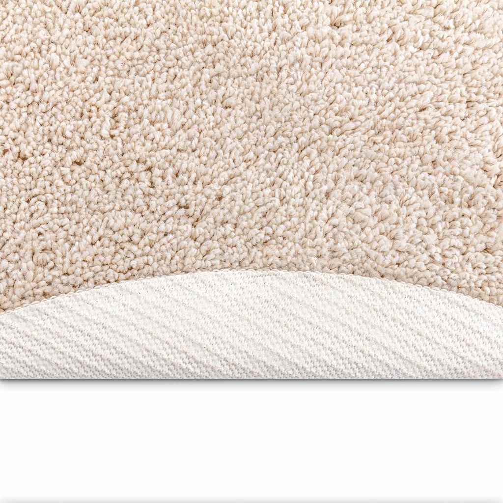 Antislip Shaggy Tapijt Crème 120 x 120 cm PP