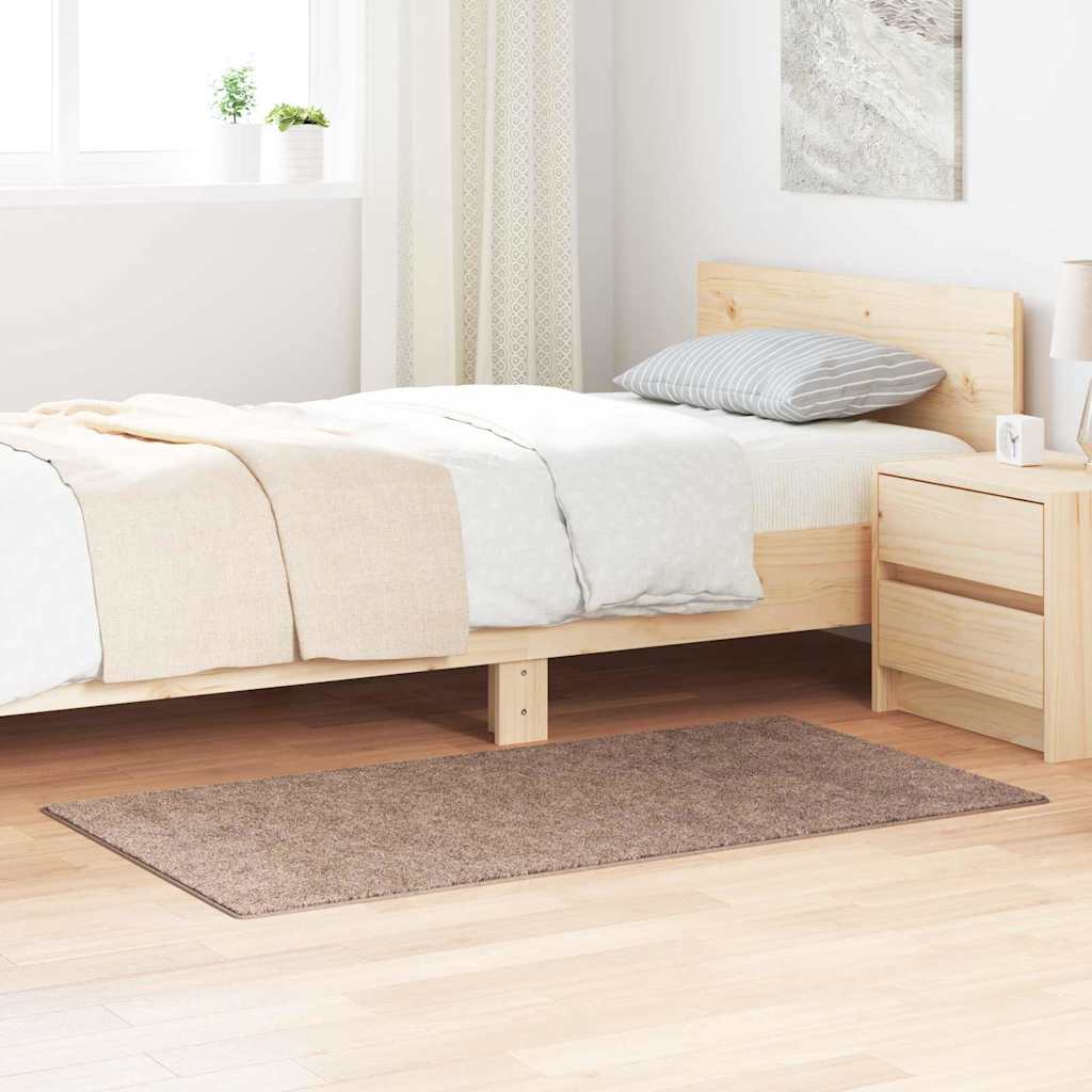 Antislip Shaggy Tapijt Bruin 80 x 150 cm PP
