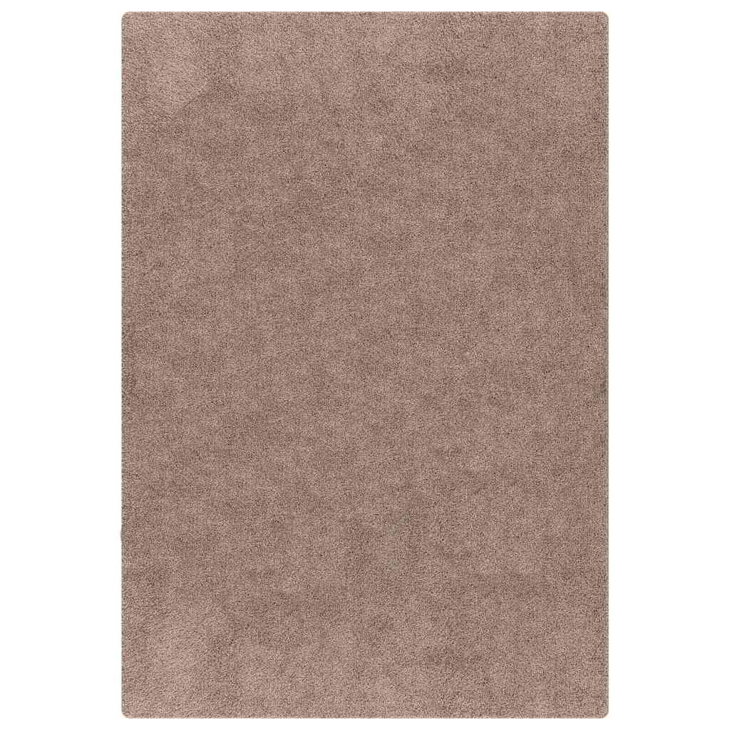 Antislip Shaggy Tapijt Bruin 80 x 150 cm PP