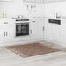 Antislip Shaggy Tapijt Bruin 120 x 120 cm PP