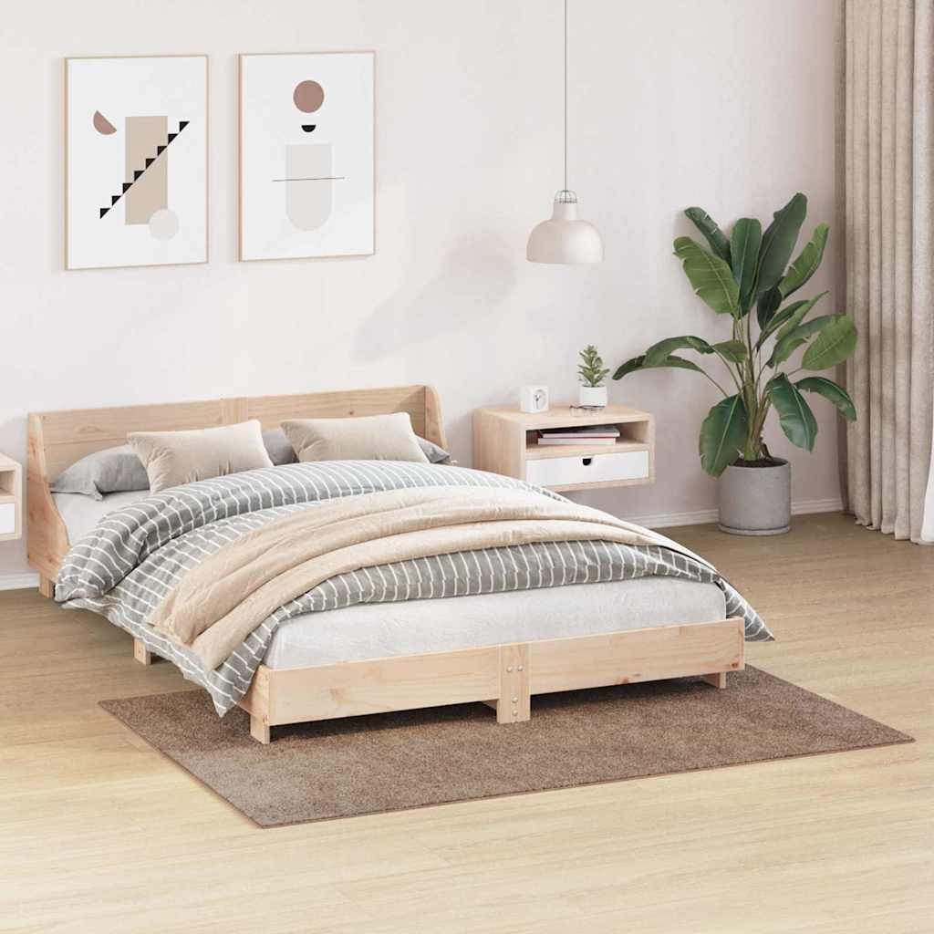 Antislip Shaggy Tapijt Bruin 120 x 170 cm PP