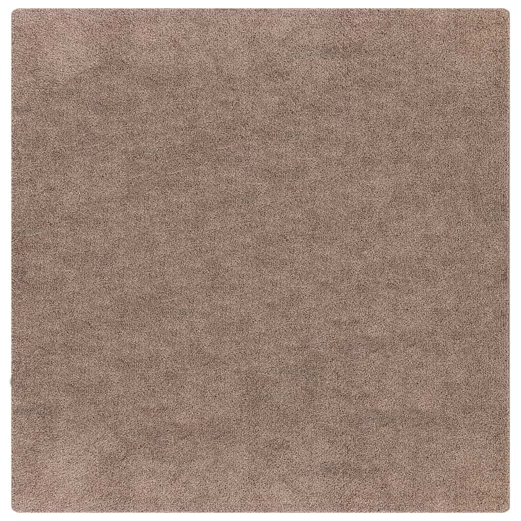 Antislip Shaggy Tapijt Bruin 200 x 200 cm PP