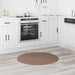 Antislip Shaggy Tapijt Bruin 90 x 90 cm PP