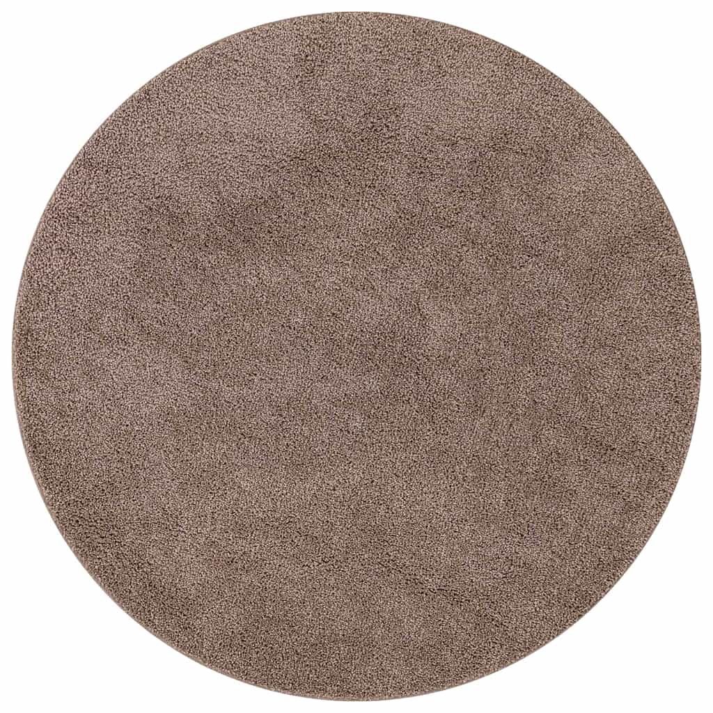 Antislip Shaggy Tapijt Bruin 90 x 90 cm PP