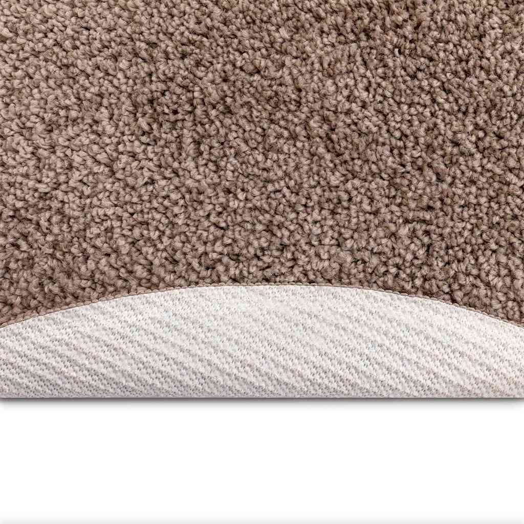 Antislip Shaggy Tapijt Bruin 160 x 160 cm PP