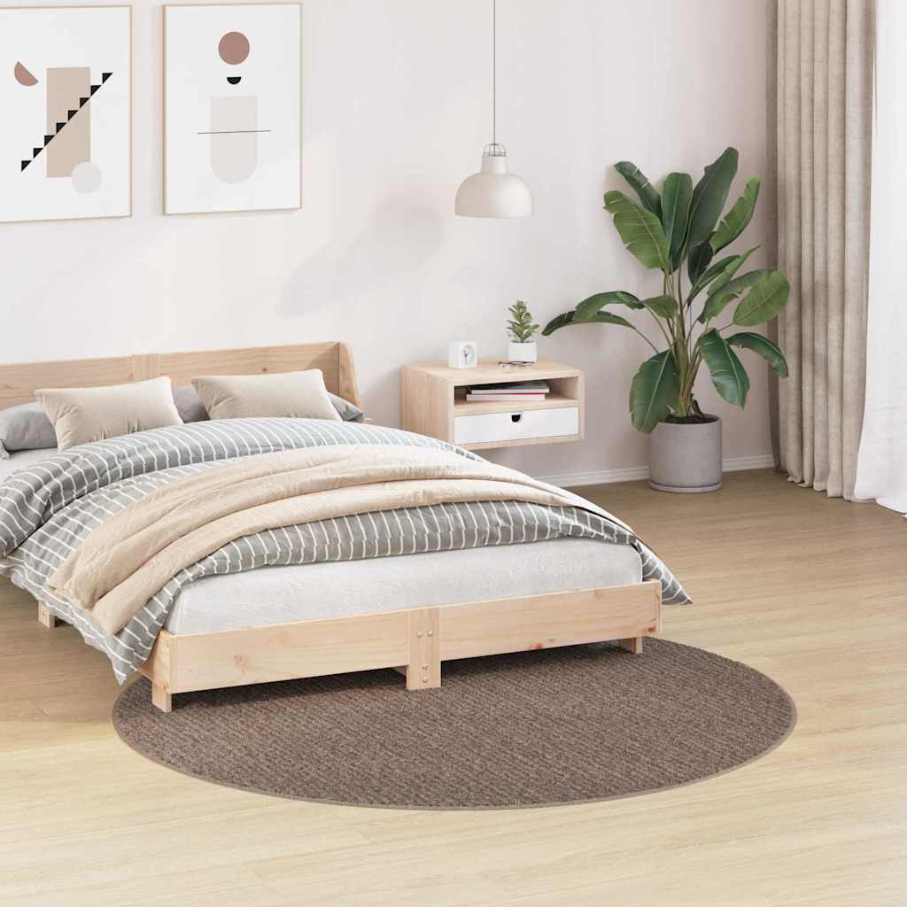 Antislip Shaggy Tapijt Bruin 160 x 160 cm PP