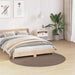 Antislip Shaggy Tapijt Bruin 160 x 160 cm PP