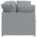 Modulaire bank met kussens stof lichtgrijs