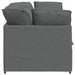 Modulaire bank met kussens stof donkergrijs
