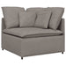 Modulaire bank met kussens stof taupe