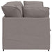 Modulaire bank met kussens stof taupe