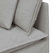 Modulaire bank met kussens stof wolk grijs