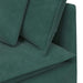 Modulaire bank met kussens fluweel donkergroen