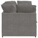 Modulaire bank met kussens corduroy stof lichtgrijs