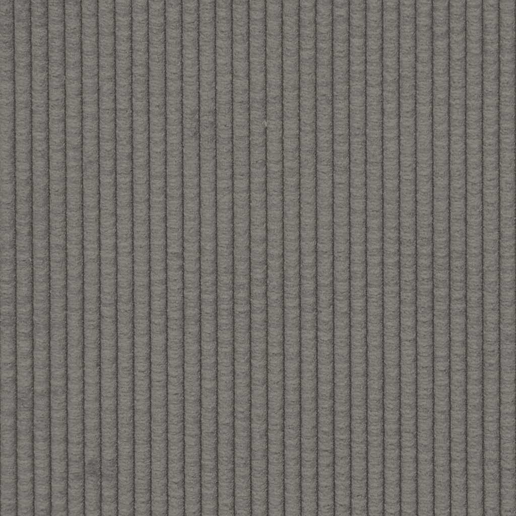 Modulaire bank met kussens corduroy stof lichtgrijs