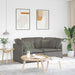 Modulaire bank met kussens corduroy stof lichtgrijs