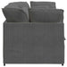 Modulaire bank met kussens corduroy stof donkergrijs