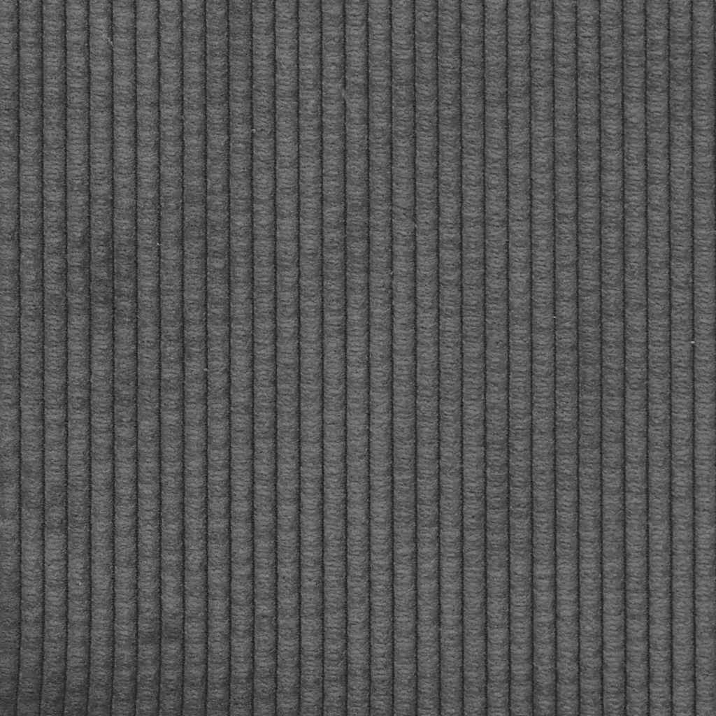 Modulaire bank met kussens corduroy stof donkergrijs