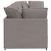 Modulaire bank met kussens stof taupe