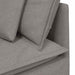 Modulaire bank met kussens stof taupe