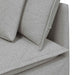 Modulaire bank met kussens stof wolk grijs