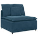 Modulaire bank met kussens fluweel blauw
