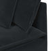 Modulaire bank met kussens fluweel zwart