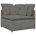 Modulaire bank met kussens corduroy stof lichtgrijs