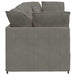 Modulaire bank met kussens corduroy stof lichtgrijs