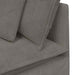 Modulaire bank met kussens corduroy stof lichtgrijs