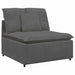 Modulaire bank met kussens corduroy stof donkergrijs