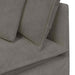 Modulaire bank met voetenbank&kussens corduroy stof lichtgrijs