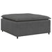 Modulaire bank met voetenbank&kussens corduroy stof donkergrijs