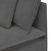Modulaire bank met voetenbank&kussens corduroy stof donkergrijs
