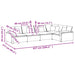 Modulaire bank met kussens fluweel blauw