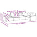 Modulaire bank met kussens fluweel donkergrijs