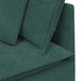 Modulaire bank met kussens fluweel donkergroen