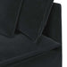 Modulaire bank met kussens fluweel zwart