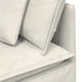 Modulaire bank met kussens fluweel crèmekleurig