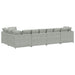 Modulaire bank met kussens fluweel lichtgrijs