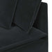 Modulaire bank met kussens fluweel zwart