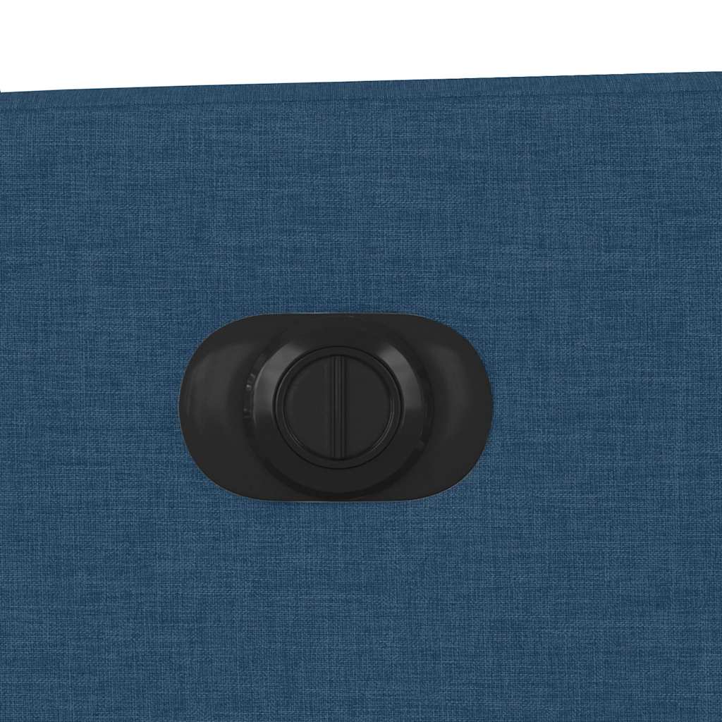 Fauteuil elektrisch verstelbaar stof blauw