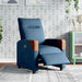 Fauteuil elektrisch verstelbaar stof blauw