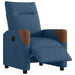 Fauteuil elektrisch verstelbaar stof blauw