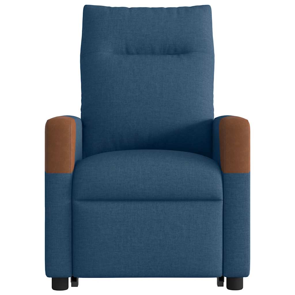 Sta-op-stoel verstelbaar stof blauw