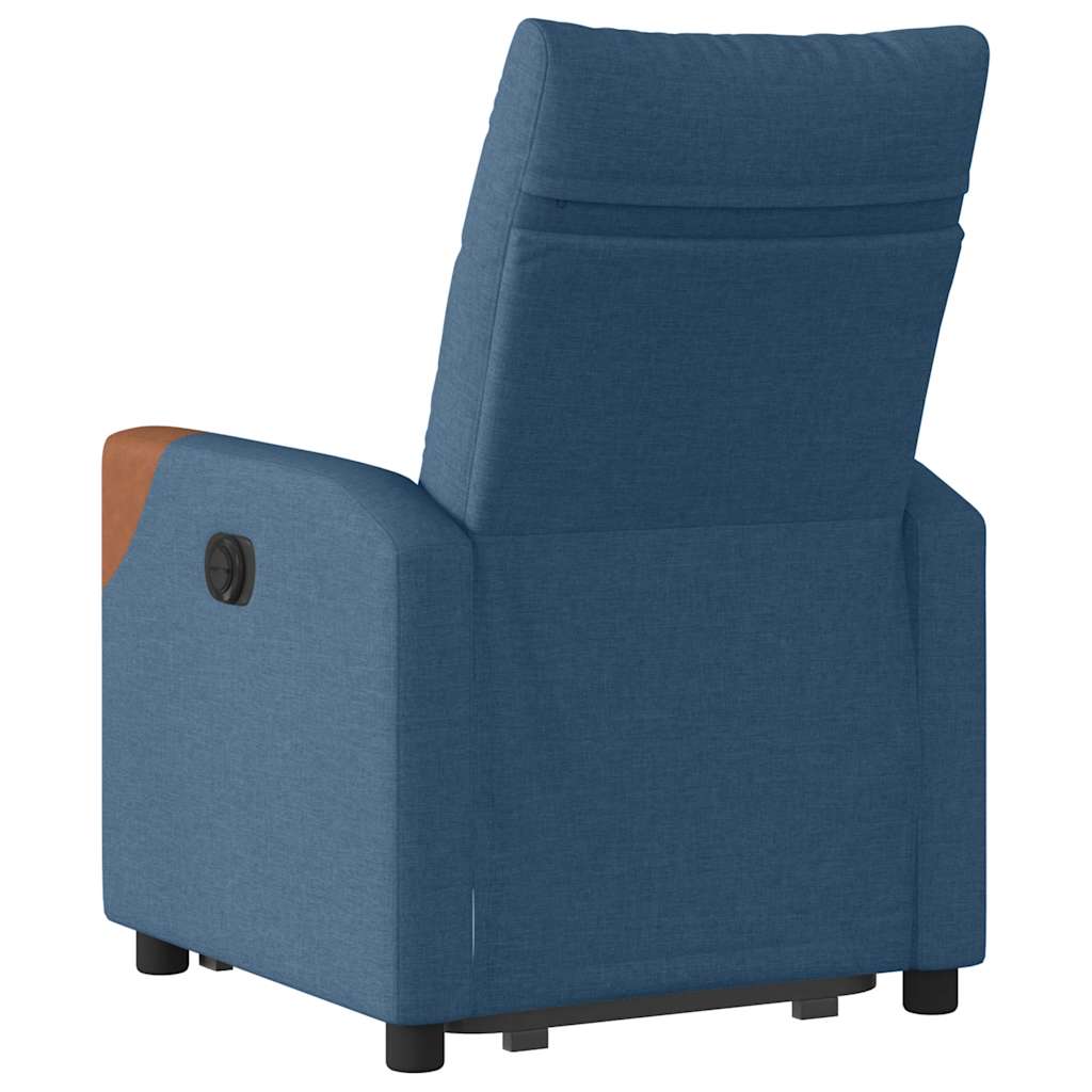 Sta-op-stoel verstelbaar stof blauw