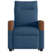 Sta-op-massagestoel verstelbaar stof blauw